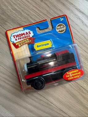 Thomas & Friends Wooden Railway - Bertram - Black and Red Wooden Train - NEW